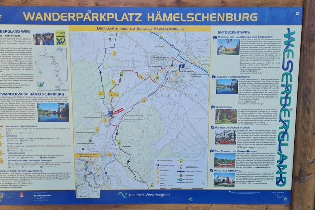 Schoene Ferienwohnung T&N Im Weserbergland Emmerthal Buitenkant foto